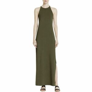Theory Elegant Olive Green Khaki Maxi Dress